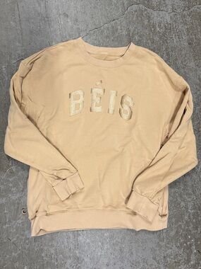 BEIS unisex Crewneck Sweatshirt in Tan
